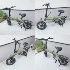AiDDE 電動自転車　電動アシスト　5段アシスト　折りたたみ式　14インチの画像