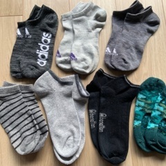 ショートソックス メンズ adidas他 7足セットで