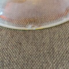 昭和レトロ　赤色　コンポート　ハンドクラフトの画像
