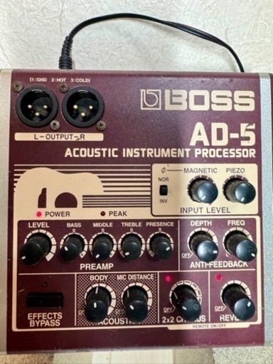 BOSS / AD-5 Acoustic Instrument Processor [アコースティックギター用プリアンプ＆マルチエフェクター]