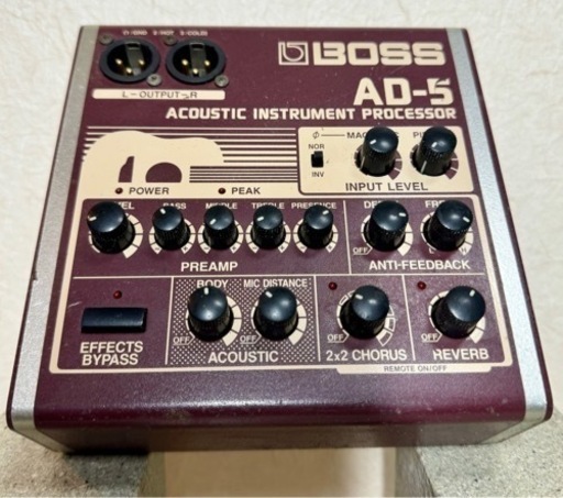BOSS / AD-5 Acoustic Instrument Processor [アコースティックギター用プリアンプ＆マルチエフェ