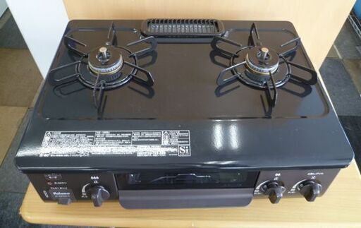 美品 2023年製 パロマ ガステーブル プロパン用 IC-S37DX 左強火 水無し片面焼きグリル Paloma LPガス 札幌 北