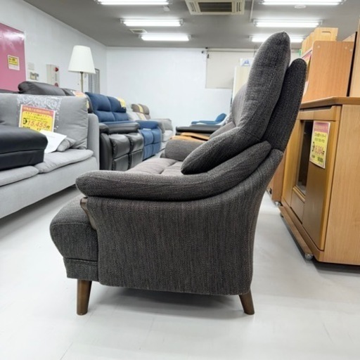 【美品‼️】定価49,990円♪ ニトリ 173cm幅3人掛けソファ(コウテイ3) 布製ダークブラウン♪