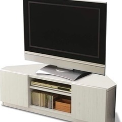 即引渡し可能‼️アイリスプラザテレビ台コーナーテレビボード背面収納キャスター付き(テレビ台のみ)の画像