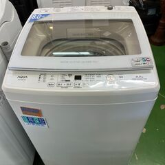 【愛品館八千代店】保証充実AQUA2021年全自動洗濯乾燥機AQW-GV80J