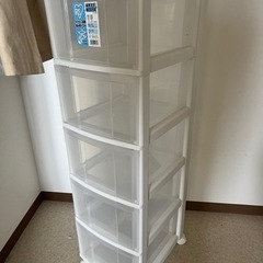 5段クリアチェスト　アイリスオーヤマ　used