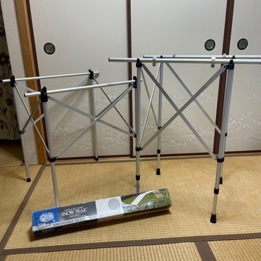 スノーピークアジャスタブルマルチスタンドキャンプコンロ置き売ります