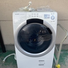 SHARP ドラム式洗濯機 本体 ホワイト ドラム式洗濯機 クリスタルホワイト ES-K11C-WR [洗濯11.0kg /乾燥6.0