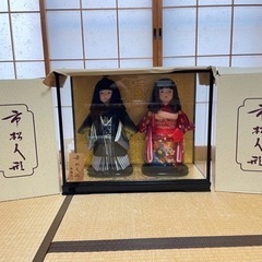 市松人形　美品　ガラスケース付き