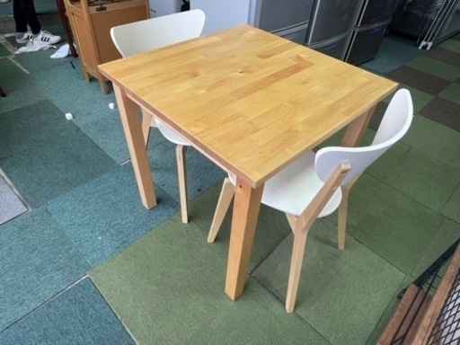 【リサイクルサービス八光】幅74㎝　IKEA　ノルデン　ダイニングテーブル3点セット