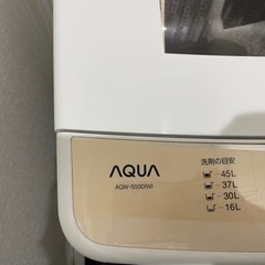 家電 洗濯機 AQW-S50Dの画像