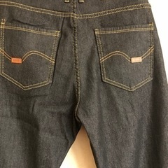 メンズデニム裏フリースパンツ、未使用品。の画像