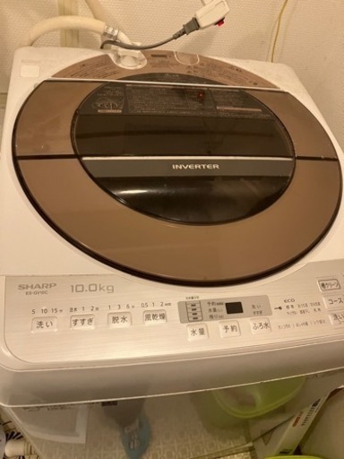 シャープ　洗濯機１０ｋｇ