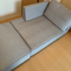 ソファーベッド　オッドマン付きの画像