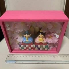 お雛様　ハンドメイド　フラワーBOXの画像
