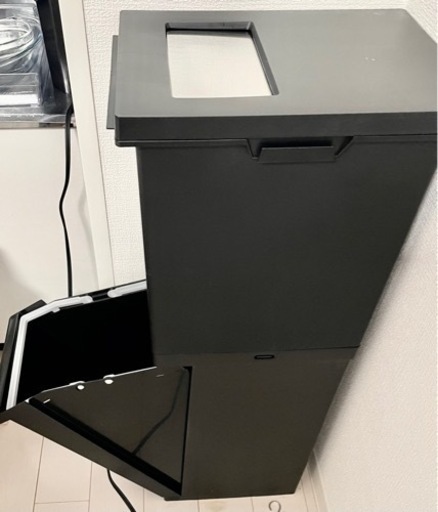 分別2段ゴミ箱 80cmx23cmx32cm