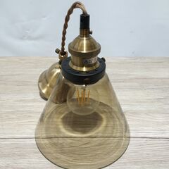 🍎ペンダントライト 天井照明 照明器具 ダイニング フレア (アンバー) の画像