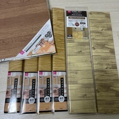 【未使用／未開封】DAISOリメイクシート×6本&フローリングマット