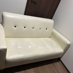 2人かけソファ無料差し上げます。の画像