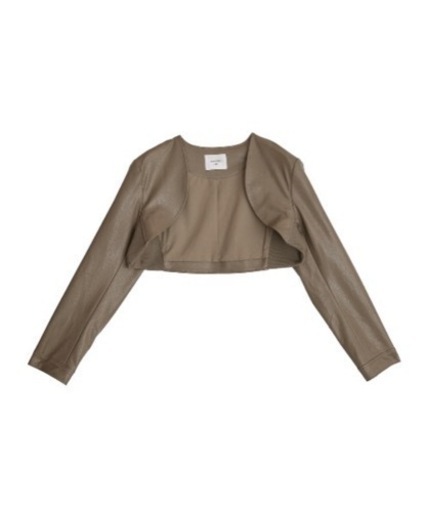 服/ファッション AMERI  FAKE LEATHER BOLERO