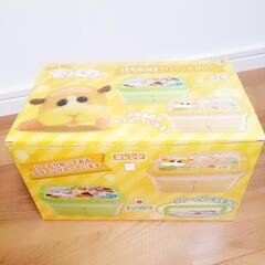 【未使用】 ぷいぷいモルカー 持ち手付き2段ランチBOX お弁当箱 PUIPUIモルカーの画像