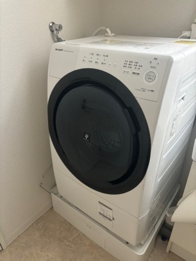 洗濯機　SHARP ES-S7E-WL  ION Coat付