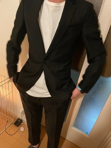 【高級】DRIES VAN NOTEN スーツ　44 黒