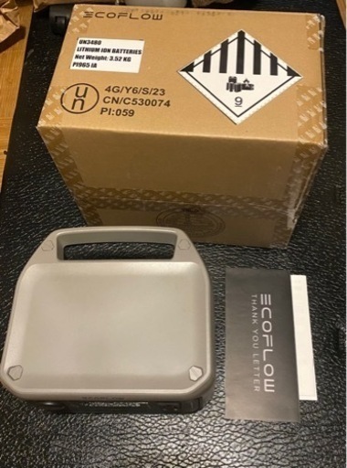 新品 長寿命リン酸鉄 EcoFlow  ポータブル電源 RIVER 2 256Wh キャンプや車中泊、災害時の備え！　