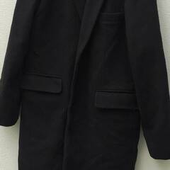 TEMPTATIONテンプテーション　チェスターコート　黒　メンズＭ