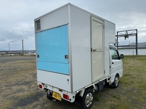 ③キッチンカー箱　新品未使用　最上級モデル　　2面窓　軽トラックは無料で差し上げます
