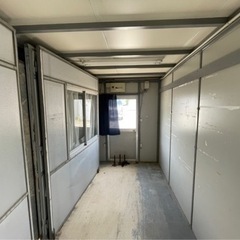 拡張プレハブ 5.5坪 折り畳み式 倍のサイズになります。オオマチハウスの画像