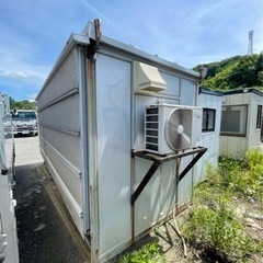 拡張プレハブ 5.5坪 折り畳み式 倍のサイズになります。オオマチハウスの画像