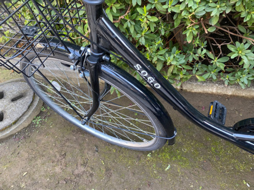 黒　変速付き自転車