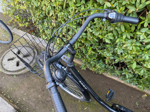 黒　変速付き自転車