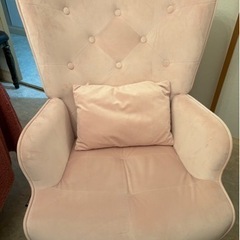 海外チェア　薄ピンク
