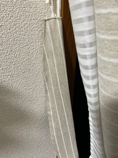 カーテン 220cm×180cm窓用 レースカーテン付