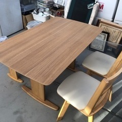 ナフコ ダイニングテーブルセット オリビア テーブル伸縮タイプ (じぇ