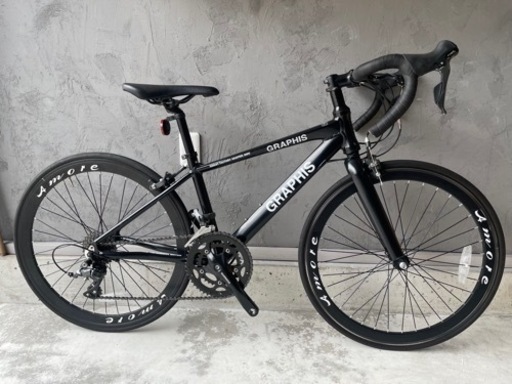 【ご成約】GRAPHIS ジュニア ロードバイク GR-AMORE J グラフィス アルミフレーム 身長135cm〜 子供、女性向け クラリス R2000コンポ 2×8S