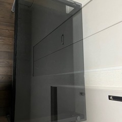 値下げ！！ニトリ　ガラステーブル　ブラックの画像