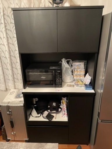食器棚　マッドブラック　美品