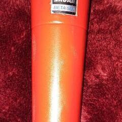 SHURE BETA58A☆赤塗装マイク♪イヤーピース付き
