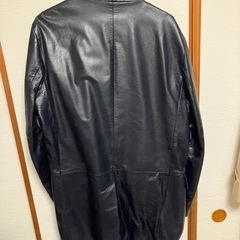 [最終値下げ]レアな青い皮のコートの画像