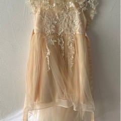 女の子用ドレス　140サイズ　ベージュの画像