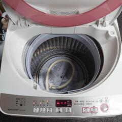 シャープ 全自動洗濯機 ES-GE60R-P 6.0kg 16年製の画像
