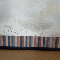 風炉先屏風　江戸間　両面　雲砂子　女桑　塗　中古美品の画像