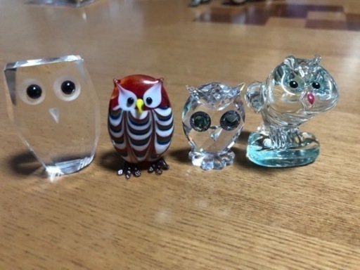 お値下中‼️フクロウ置物㊵