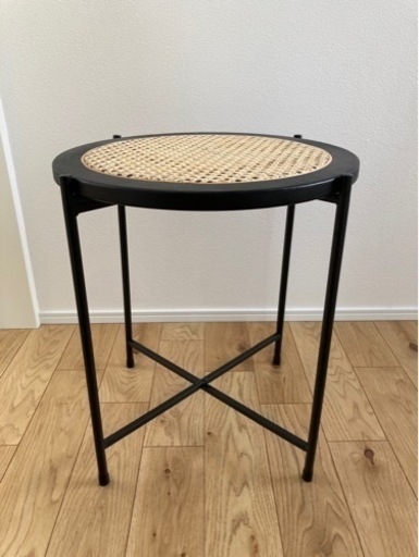 ラタン　サイドテーブル　ほぼ未使用