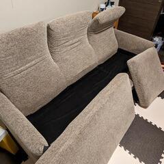 ※取引き者決定済(キャンセル待ちは受け付けます)【無料】三人掛けソファ　※搬送補助&搭載できる車を手配できる方限定の画像