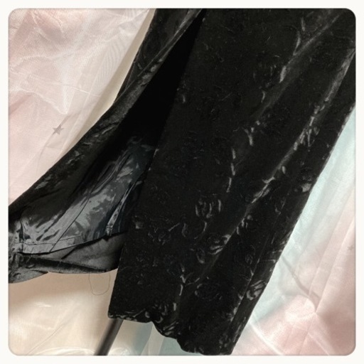 ご購入者様決定꒰BRERA DONNA꒱日本製 花柄 ベロア ロング スリット