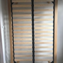 無印良品　木製ベッドフレーム　セミダブル　オークの画像